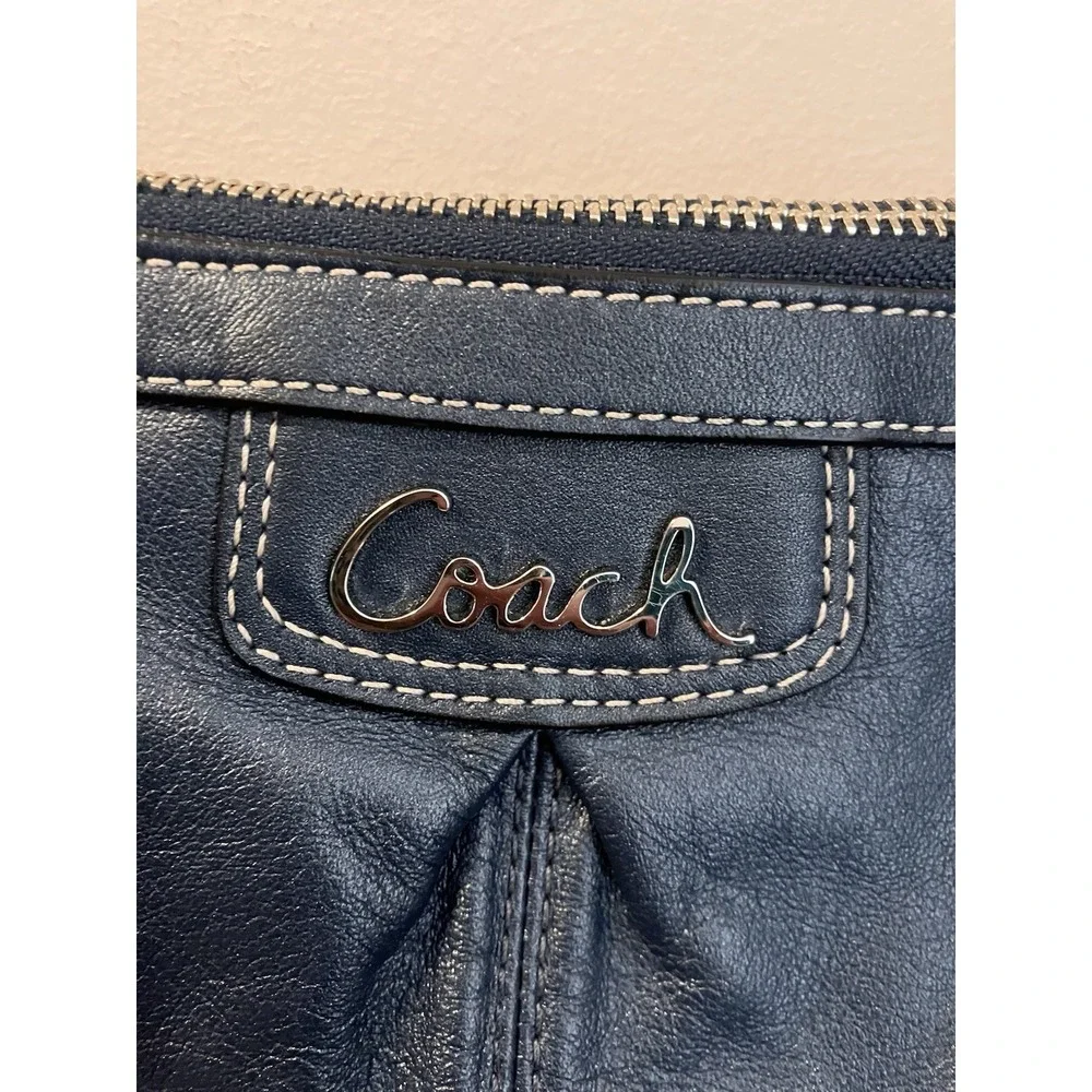 Coach Purse F19729 Park East West Duffle Blue Leather Convertible NWOT Hang Tags